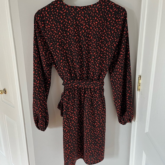 Dynamite dress with belt red pattern - Picture 3 of 3